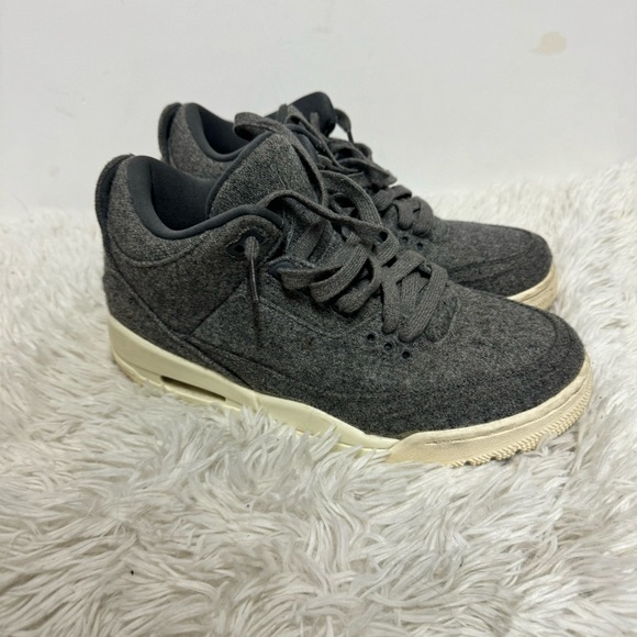 Jordan retro 3 wool sz 8.5 grey - Picture 3 of 8
